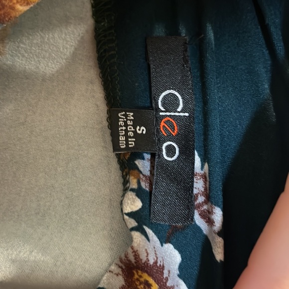 Cleo Floral Mini Dress Green Size Small - Picture 4 of 9